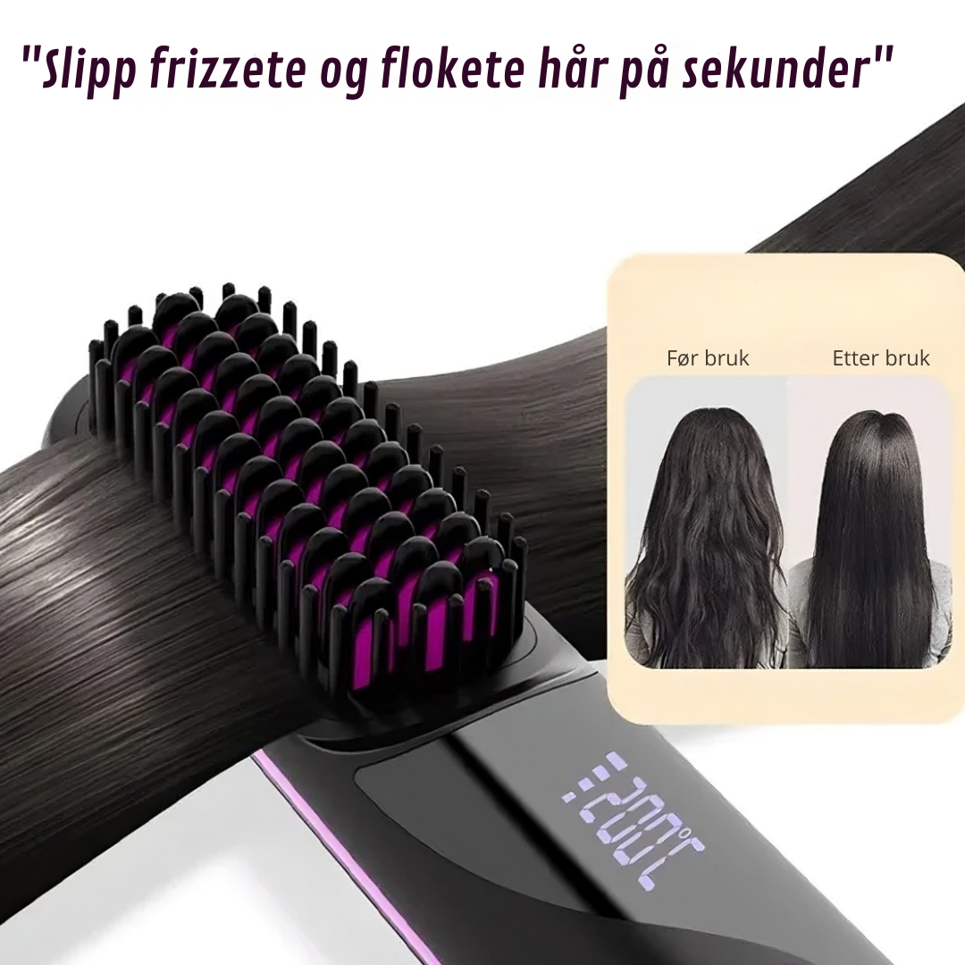 Trådløs Varmebørste