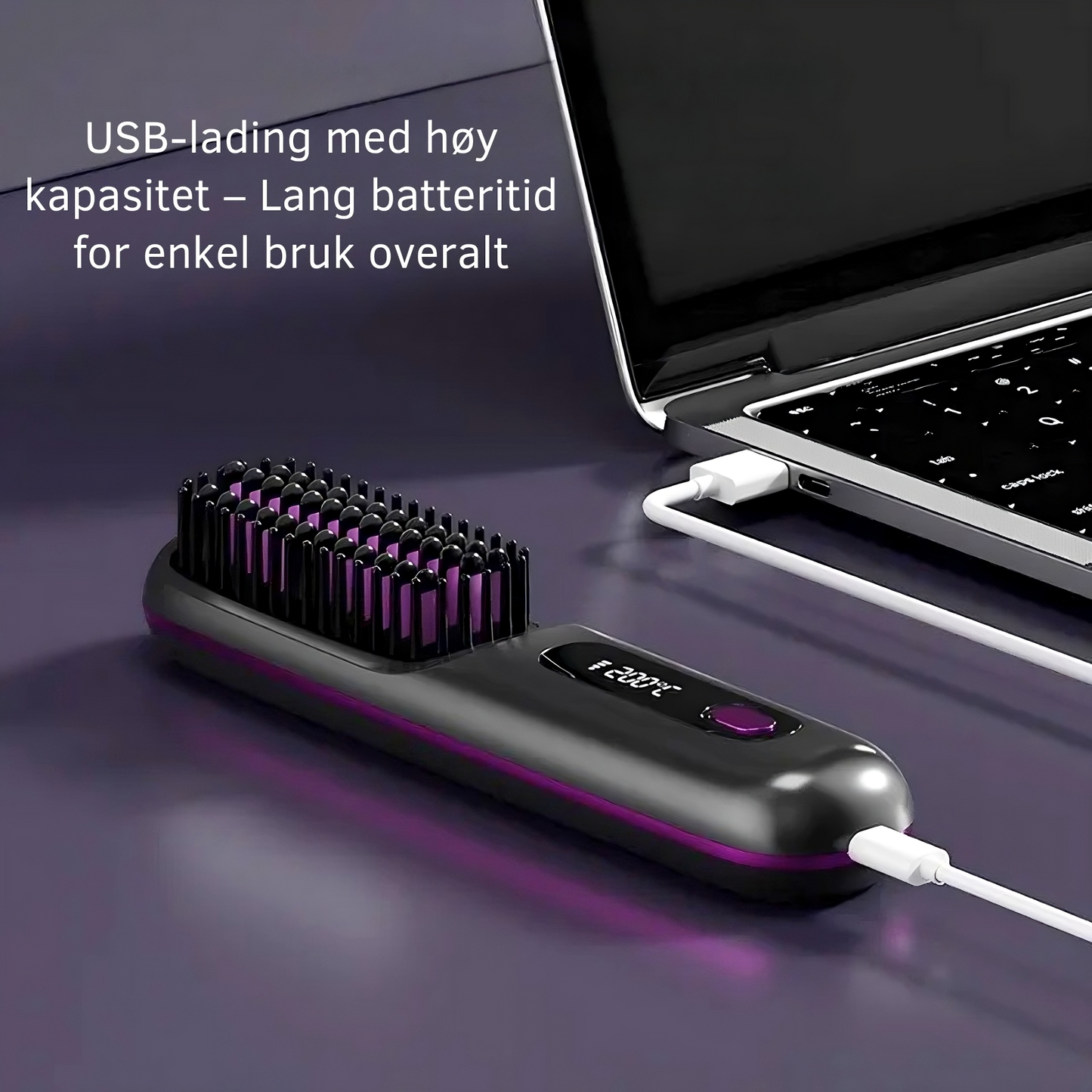Trådløs Varmebørste
